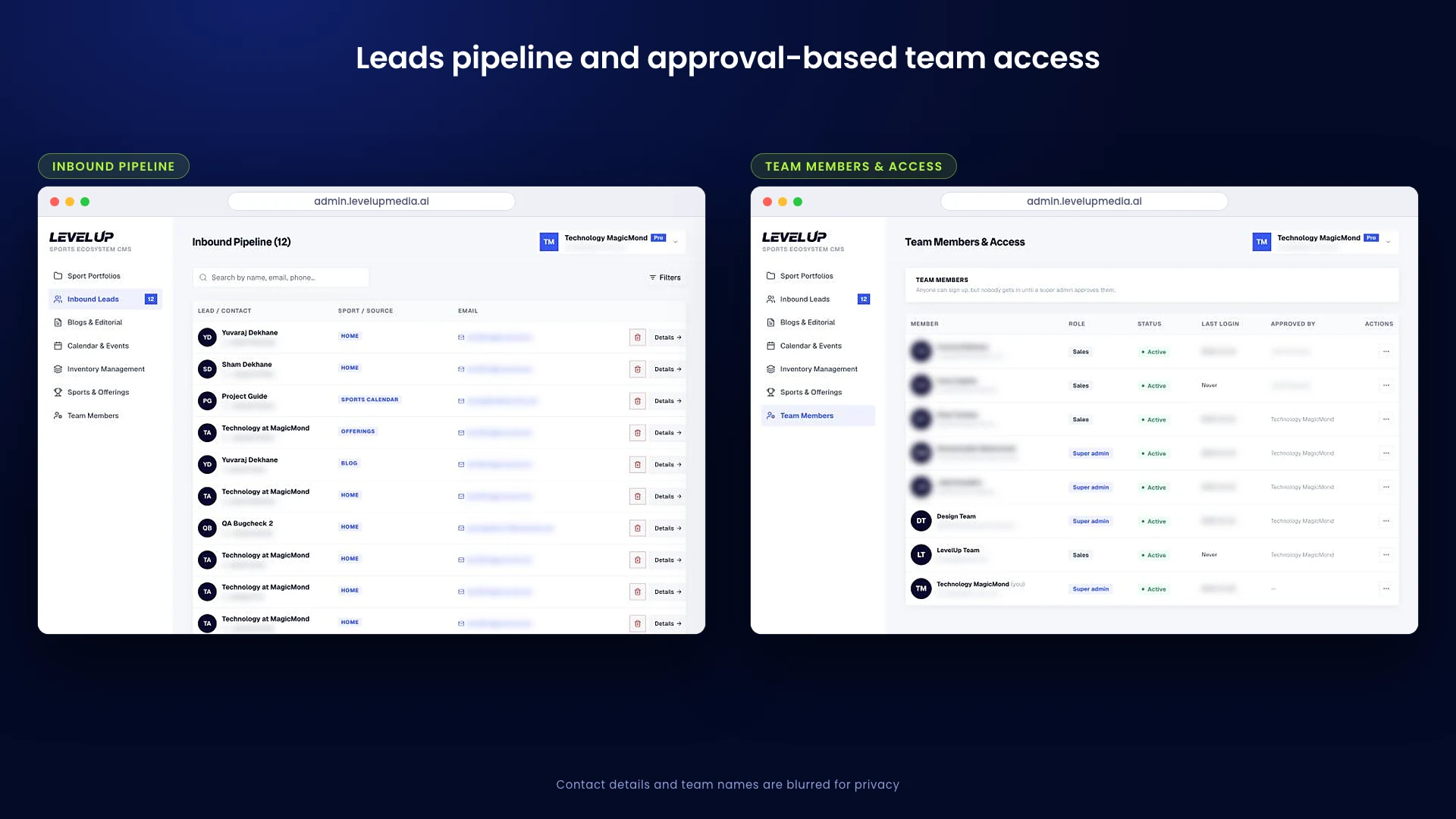 LevelUp Media Admin Panel screenshot 5