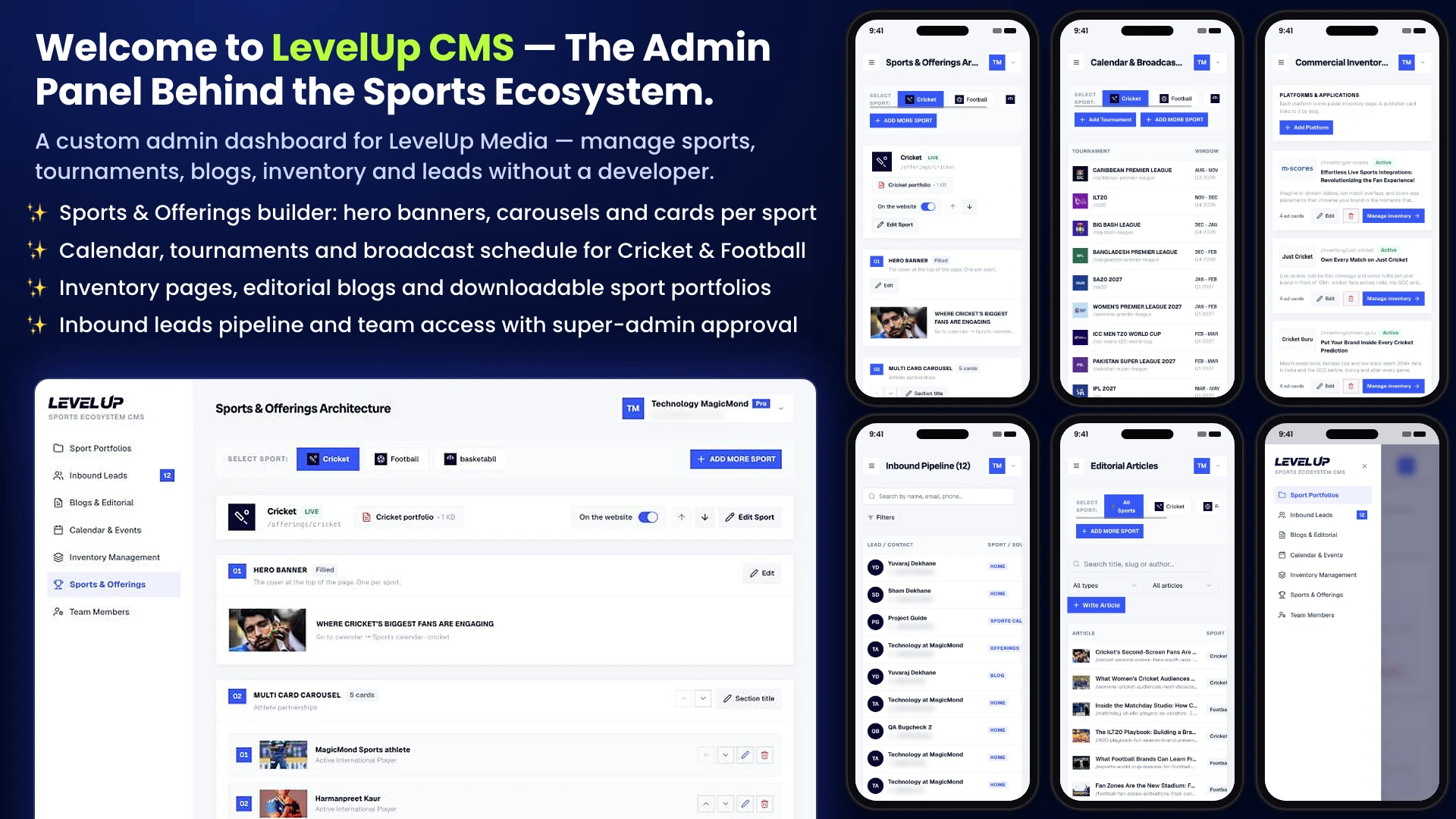 LevelUp Media Admin Panel